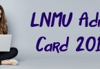 LNMU Admit Card 2019