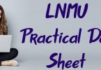LNMU Part 1 Practical Exam Date Sheet 2019