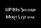 UP B.Ed Second Merit List 2019