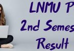 LNMU PG 2nd Semester Result
