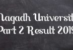 Magadh University Part 2 Result 2019