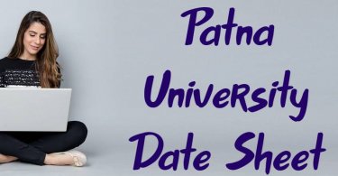 Patna University Date Sheet 2020