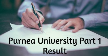 Purnea University UG Part 1 Result 2019