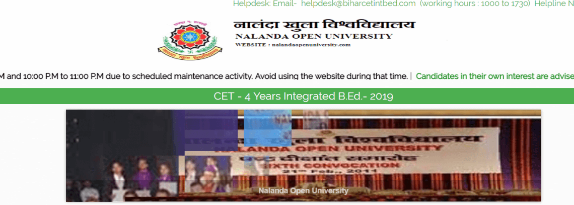 Bihar CET Int. B.Ed. (4 Years Integrated) Result 2019