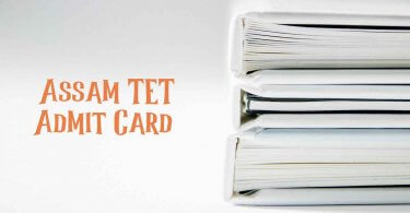 Assam TET Admit Card