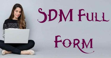 SDM Full Form