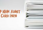UP NHM Admit Card 2020