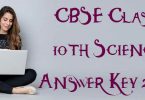 CBSE Class 10th Science Answer Key 2020