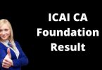 ICAI CA Foundation Result