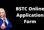 BSTC Online Application Form