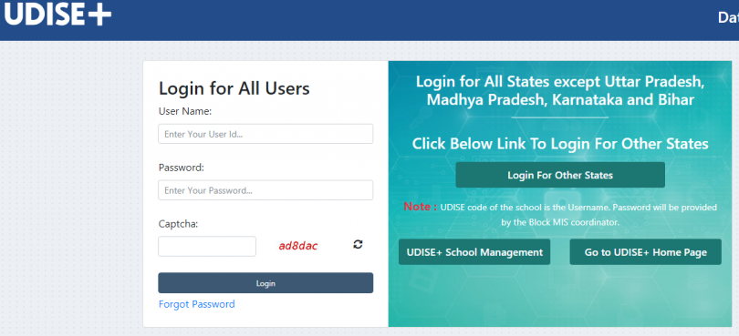 UDISE Plus 2021 | School Login, Register on @udiseplus.gov.in, Login ...