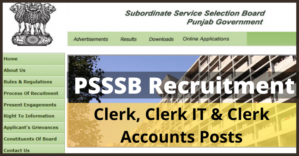 PSSSB Clerk Online Form