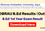DBRAU B.Ed 1st Year Result