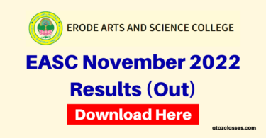 EASC november 2022 results
