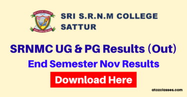 SRNM College Result
