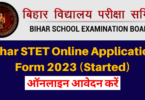 Bihar STET Online Application Form