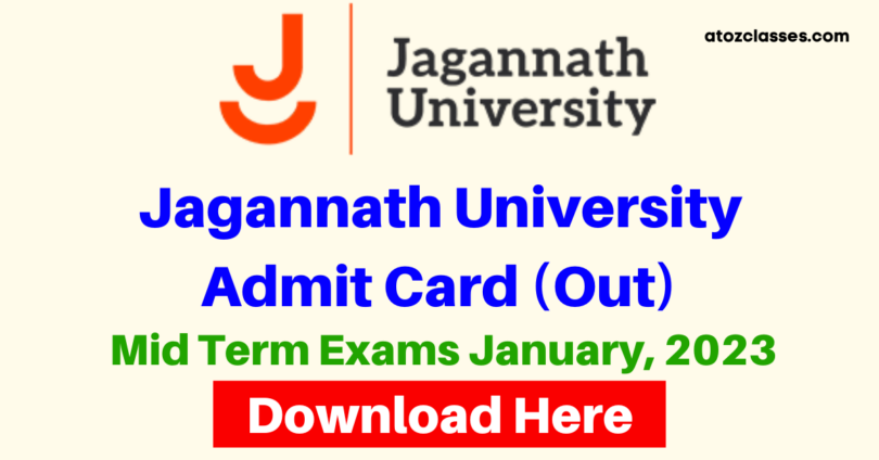 Jagannath University Admit Card