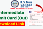 RSMORE College Admit Card