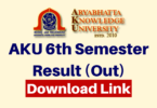 Aryabhatta Knowledge University Result