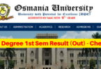 Osmania University Result