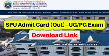 SPU Mandi Admit Card