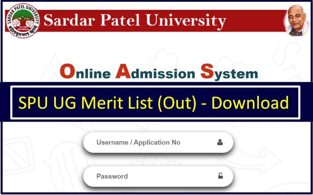 SP University UG Merit List
