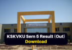 KSKVKU Sem 5 Result