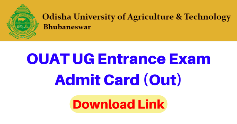 OUAT UG Entrance Admit Card