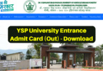 YSP University UGET 2023 Admit Card