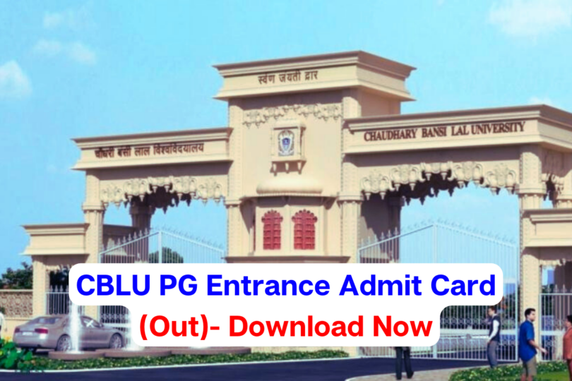 CBLU PG Entrance Admit Card
