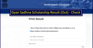 Gyan Sadhna Scholarship Result