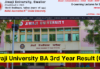 Jiwaji University BA Third Year Result