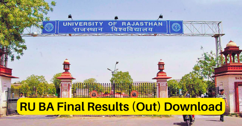 Rajasthan University BA Final Result