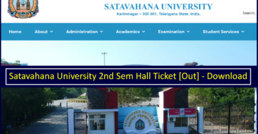 Satavahana University Admit Card