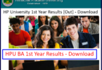 HPU BA 1st Year Result