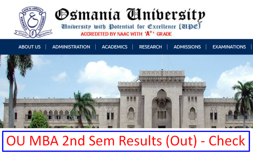 OU MBA 2nd Sem Result
